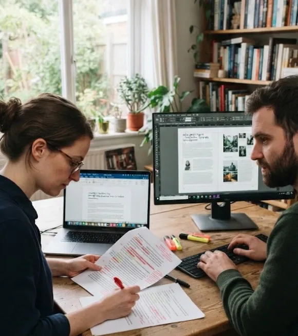 Book editing and formatting process